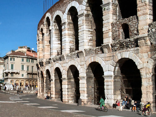 The Arena in Verona is a top tourist attraction in Italy