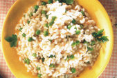 The town of Lumignano is famous for its rice and peas