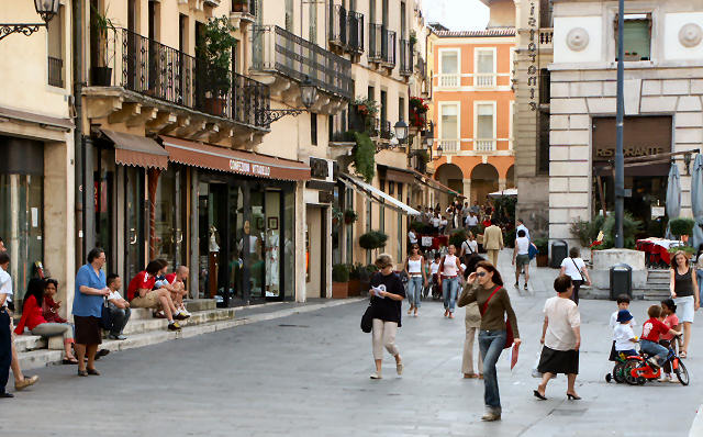 La plaza principal de Vicenza - Italia