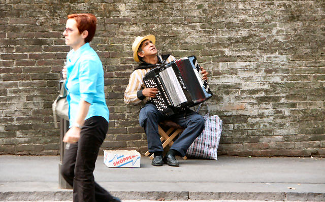 Música de calle en Vicenza Italia