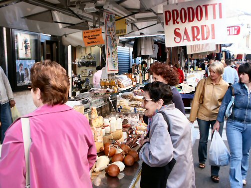 Farmers market in Camisano near Vicenza