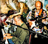 Bob and Bruno jamming at La Quercia