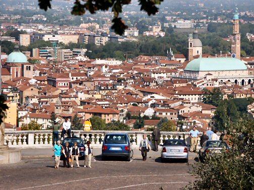 Piazza di Monte Berico overlooking the Basilica in Vicenza
